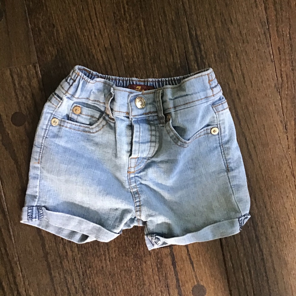 7 For All Mankind Blue Jeans Denim Shorts